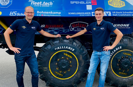 [Translate to Polish:] BFS-Trucksport-Team: Marc Stegmaier, Jan Plieninger